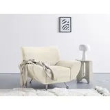 INOSIGN Sessel »Saltare elegant und komfortabel, toller Designfuß«, weiß