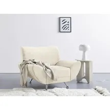 INOSIGN Sessel »Saltare elegant und komfortabel, toller Designfuß«, weiß