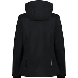 CMP Damen Softshell Hoodie Jacke (Größe XXS, schwarz)