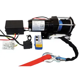 berger + schröter gmbh Seilwinde Aluminium rot 12 V 2722 kg Zugkraft