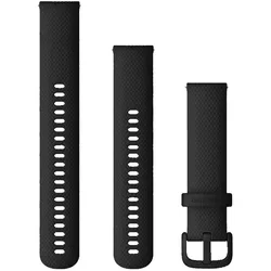Garmin Unisex Schnellwechsel-Armband 20mm Silikon schwarz
