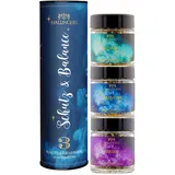 Hallingers Genuss Manufaktur Räucherwerk Geschenk-Set - 3X Premium Incense in edler Geschenk-Dose Schutz & Balance sinnliches Mitbringsel Harmonie Frieden & Balance, Geschenkidee für Frauen Männer
