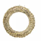 Viana Bastelkranz Natur Strohkranz 35cm, Kranzunterlage für Dekokränze, Adventskranz &