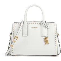 Michael Kors Laila Small Henkeltasche Leder White