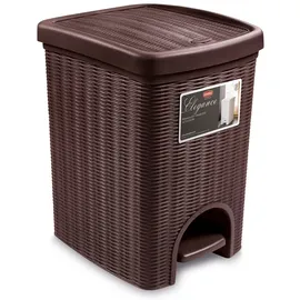 stefanplast Abfalleimer 20 l Braun