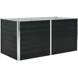 vidaXL Garten-Hochbeet verzinkter Stahl 160 x 80 x 77 cm Anthrazit