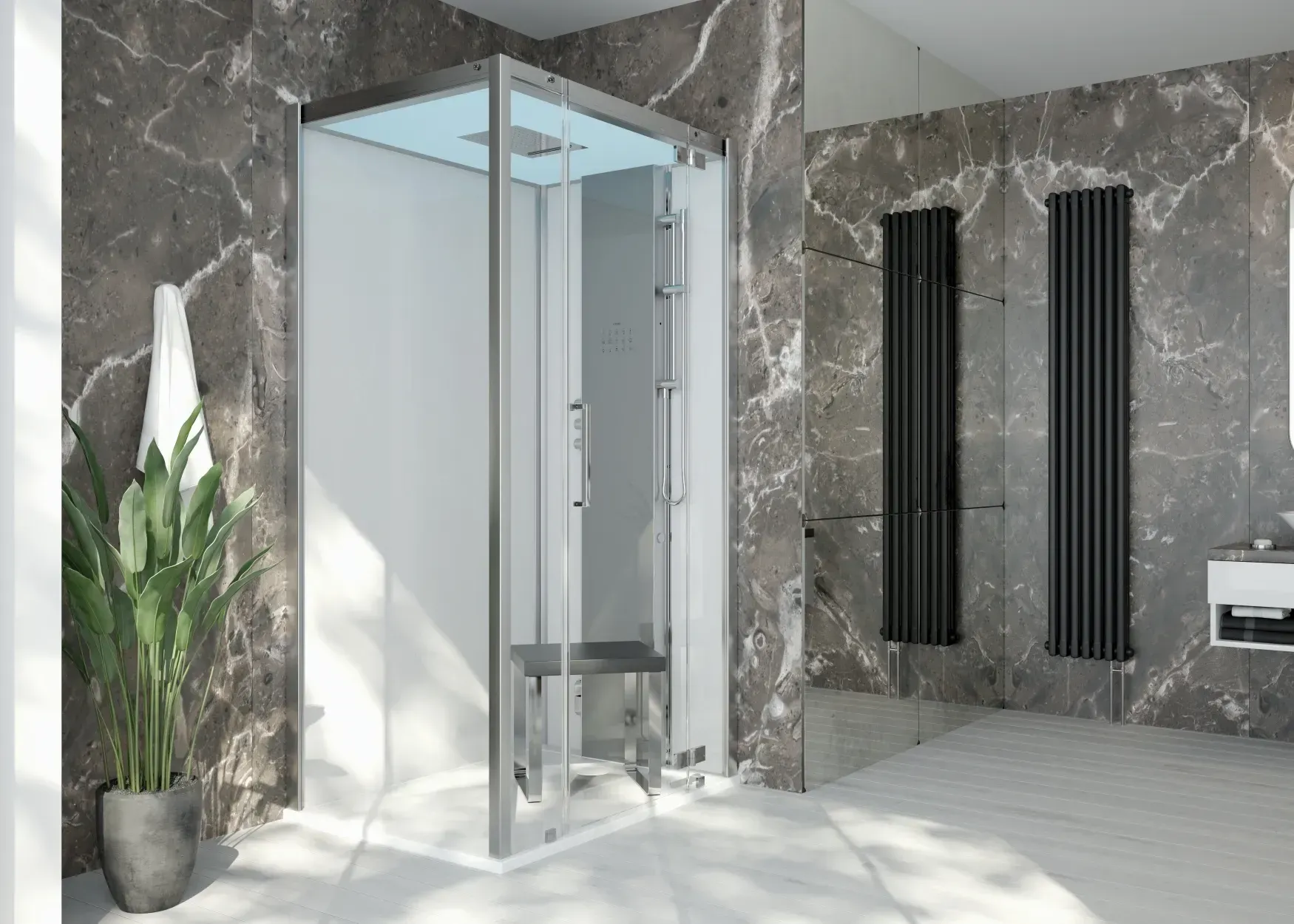 Dampfkabine SensePerience - Technische Daten und Grundausstattung