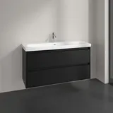 Villeroy & Boch Villeroy und Boch Skyla Waschtischunterschrank 2 Auszüge, 1172 x 596 x 439 mm, Volcano Black