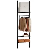 SoBuy KLS07-SCH Kleiderständer 100x40x180 schwarz