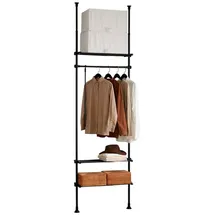 SoBuy KLS07-SCH Kleiderständer 100x40x180 schwarz