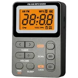 Geeignet Für Multifunktionale Am/fm-taschenradios Mit Led-display, Tragbarem Usb-c-ladeanschluss Und 3,5-mm-klinkenstecker, Ideal Für Outdoor-sportarten – Grau