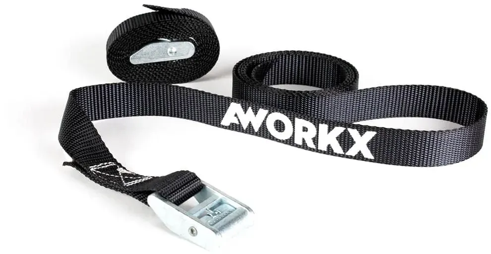 AWORKX Gurtband-Set 25mm - schwarz, 2-teilig, 170 cm