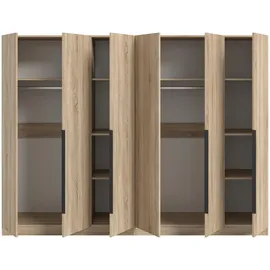 Möbel Boss Drehtürenschrank KOPENHAGEN 240 x 181 x 52 cm Sonoma Eiche