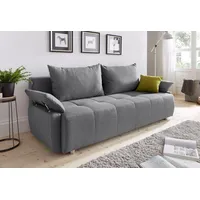 COLLECTION AB Schlafsofa Funtastic, mit Federkern, Bettfunktion, inklusive 2 Rücken- und 1 Zierkissen grau