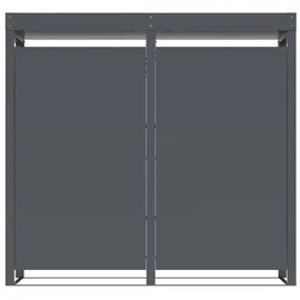 DEGAMO Mülltonnenbox ULM 132 x 124 cm anthrazit