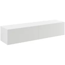 [en.casa] Hängeboard Lowboard 140x33x30 cm Weiß Spanplatte