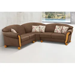 Ecksofa HOME AFFAIRE "Milano, L-Form", braun, B:233cm H:83cm T:233cm, Sofas, gleichschenklig