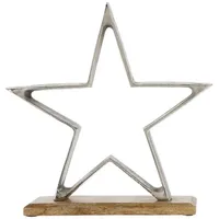 Spetebo Stern 32 cm Silber