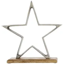 Spetebo Stern 32 cm Silber