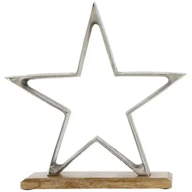 Spetebo Stern 32 cm Silber