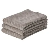 ZONE Denmark Putzlappen aus 100% Baumwolle, 27 x 27 cm, 3er-Set, Taupe