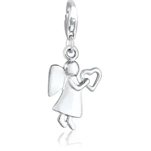 Elli Charm Schutzengel Herz Silber 925