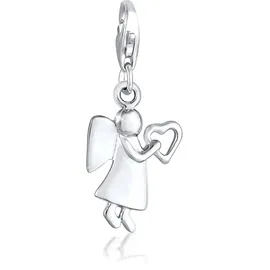 Elli Charm Schutzengel Herz Silber 925