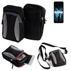 K-S-Trade Kameratasche für Sony ZV-1, Fototasche Gürtel-Tasche Holster Umhänge Tasche Kameratasche grau|schwarz