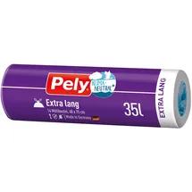 Mülleimer-Beutel Pely Zugbandbeutel Extra lang 35 Liter klimaneutralisiert 14 Stück