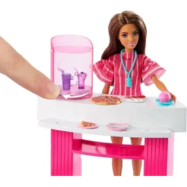 Mattel Puppenzubehör Traumpool Spielset mit Rutsche und schäumendem Whirlpool Beige
