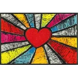 Wash+Dry Pop Art Heart 40 x 60 cm Rot