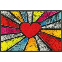 Wash+Dry Pop Art Heart 40 x 60 cm Rot