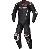 Alpinestars GP-R7 Lederkombi - Schwarz/Weiß/Neon-Rot - 58