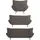 Home Affaire Polstergarnitur HOME AFFAIRE "Saltare elegant & komfortabel,, 3-2-1, bequem, Designfuß", grau, H:78cm T:82cm, Sitzmöbel-Sets