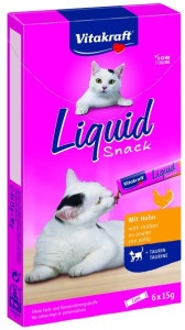 Vitakraft Liquid Snacks met kip kattensnack (6 x 15g)  1 verpakking