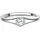 Trilani Ring Herz aus Sterling Silber mit Zirkonia in silber | Gr.: 54