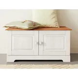 Home Affaire Sitzbank »Lisa«, mit Stauraum und 2 Drehtüren, Breite 90 cm, weiß