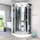 AcquaVapore D58-13T1 Komplettdusche 90 x 90 cm Schwarz Sicherheitsglas ESG