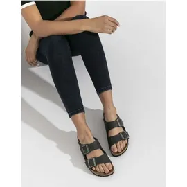 Birkenstock Arizona Weichbettung Naturleder geölt schmal schwarz 45