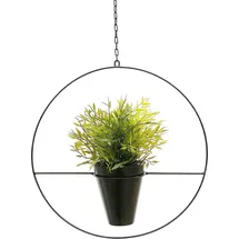 DanDiBo Ambiente Blumenampel Ø 40 x 40 cm Schwarz