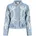 Desigual Bestickte jeansjacke Baumwolle BLUE