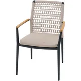 Siena Garden Cortina Stapelsessel 56,5 x 62 x 84 cm grau
