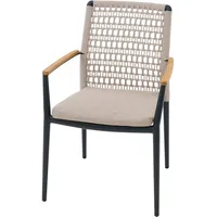 Siena Garden Cortina Stapelsessel 56,5 x 62 x 84 cm grau