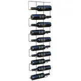 DanDiBo Ambiente Dandibo Weinregal Metall Schwarz Wand Schmal 96136 Flaschenregal Flaschenständer Flaschenhalter