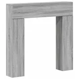 vidaXL Kaminumrandung Sonoma-Grau 102 x 18 x 100,5 cm Holzwerkstoff - Grau