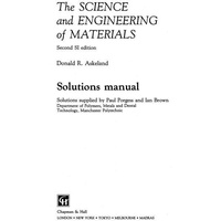 The Science and Engineering of Materials: Buch von Ian Brown/ Paul Porgess