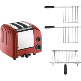 Dualit Toaster Paket 3 2er Toaster rot