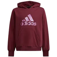 Adidas Future Icons Logo Hoodie Victory Crimson / Sonic Fuchsia 140