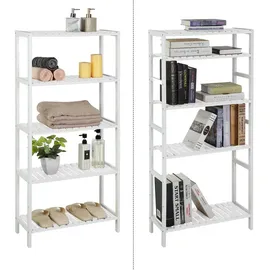 Songmics Badregal 5 Ebenen 0 x 0 x 0 cm Weiß