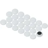 first4magnets Große Weiße Planungsbüro - Magnete Für Kühlschrank, Whiteboard, Notizboard 40mm x 8mm Hoch - 12 Packung von 12